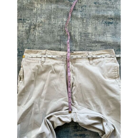 Gap Pale Wash Flat Front Favorite Khaki Chino Pants 36 x 30 - Picture 5 of 7
